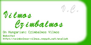 vilmos czimbalmos business card